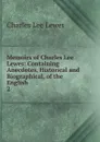 Memoirs of Charles Lee Lewes - Charles Lee Lewes