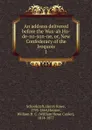 An address delivered before the Was-ah Ho-de-no-son-ne. Or, New Confederacy of the Iroquois - Henry Rowe Schoolcraft