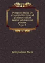 Pomponii Melae De sitv orbis libri tres - Pomponius Mela
