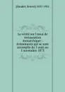 La verite sur l.essai de restauration monarchique - Ernest Daudet