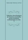 Tablettes chronologiques de l.histoire universelle, sacree et profane, ecclesiastique et civile - Nicolas Lenglet Dufresnoy