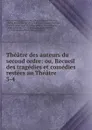 Theatre des auteurs du second ordre - Noël le Breton Hauteroche