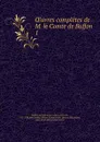 Oeuvres completes de M. le Comte de Buffon - Georges Louis Leclerc Buffon