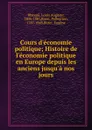 Cours d.economie politique - Louis Auguste Blanqui