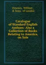 Catalogue of Standard English Authors - William Dawson