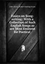Essays on Song-writing - John Aikin
