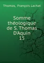 Somme theologique de S. Thomas D.Aquin - François Lachat Thomas