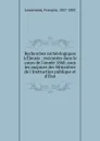 Recherches archeologiques a Eleusis - François Lenormant