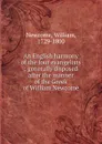 An English harmony of the four evangelists - William Newcome