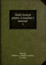 Daily lesson plans - Walter Lowrie Hervey