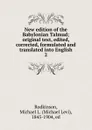 New edition of the Babylonian Talmud - Michael Levi Rodkinson