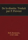 De la disette. Traduit par P. Prevost - Benjamin Bell