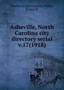 Asheville, North Carolina city directory serial - Piedmont Directory Co