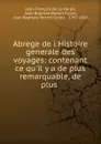 Abrege de l.Histoire generale des voyages - Jean-François de La Harpe