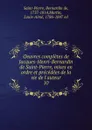 Oeuvres completes de Jacques-Henri-Bernardin de Saint-Pierre, mises en ordre et precedees de la vie de l.auteur - Bernardin de Saint-Pierre