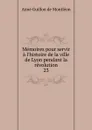 Memoires pour servir a l.histoire de la ville de Lyon pendant la revolution. 23 - Aimé Guillon de Montléon