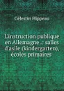 L.instruction publique en Allemagne .: salles d.asile (kindergarten), ecoles primaires . - Célestin Hippeau