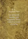 La pena di morte per Augusto Vera: osservazioni critiche - Augusto Vera