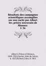 Resultats des campagnes scientifiques accomplies sur son yacht par Albert Ier, prince souverain de Monaco . f. 36 - Albert I