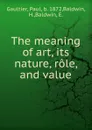 The meaning of art, its nature, role, and value - Paul Gaultier