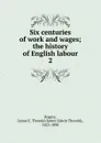 Six centuries of work and wages; the history of English labour. 2 - James E. Thorold Rogers