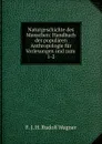 Naturgeschichte des Menschen: Handbuch der popularen Anthropologie fur Vorlesungen und zum . 1-2 - F.J. H. Rudolf Wagner