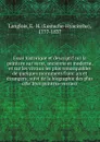 Essai historique et descriptif sur la peinture sur verre, ancienne et moderne, et sur les vitraux les plus remarquables de quelques monumens francais et etrangers; suivi de la biographie des plus celebres peintres-verriers - Eustache-Hyacinthe Langlois