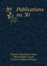 Publications. no. 30 - Oriental Translation Fund
