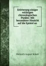 Erorterung einiger wichtigen chronologischen Punkte: Mit besonderer Hinsicht auf die Epistel an . - Heinrich August Schott