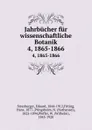 Jahrbucher fur wissenschaftliche Botanik. 4, 1865-1866 - Eduard Strasburger