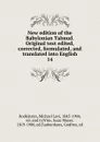 New edition of the Babylonian Talmud. Original text edited, corrected, formulated, and translated into English. 14 - Michael Levi Rodkinson