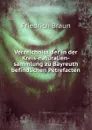 Verzeichniss der in der Kreis-naturalien-sammlung zu Bayreuth befindlichen Petrefacten - Friedrich Braun