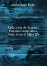 Coleccion de Algunas Poesias Castellanas, Anteriores al Siglo XV - Pedro José Pidal