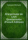 RAcpertoire de L.Art Quarternaire (French Edition) - Salomon Reinach