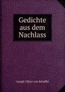 Gedichte aus dem Nachlass - Joseph Viktor von Scheffel
