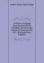 A History of Egypt from the End of the Neolithic Period to the Death of Cleopatra VII, B.C. 30 (Large Print Edition) - E. A. Wallis Budge