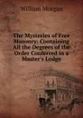 The Mysteries of Free Masonry: Containing All the Degrees of the Order Conferred in a Master.s Lodge - William Morgan