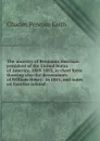 The ancestry of Benjamin Harrison: president of the United States of America, 1889-1893, in chart form showing also the descendants of William Henry . in 1841, and notes on families related - Charles Penrose Keith