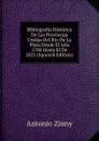 Bibliografia Historica De Las Provincias Unidas Del Rio De La Plata Desde El Ano 1780 Hasta El De 1821 (Spanish Edition) - Antonio Zinny
