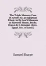 The Triple Mummy Case of Aroeri-Ao, an Egyptian Priest, in Dr. Lee.S Museum at Hartwell House, Bucks. Drawn by J. Bonomi. (Syro-Egypt. Soc. of Lond.). - Samuel Sharpe
