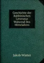 Geschichte der Rabbinischen Litteratur Wahrend Des Mittelalters - Jakob Winter