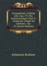 Triumphlied: (Offenb. Joh. Cap. 19.) Fur Achtstimmigen Chor U. Orchester (Orgel Ad Libitum) : Op. 55 (Dutch Edition) - Johannes Brahms