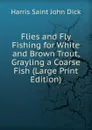 Flies and Fly Fishing for White and Brown Trout, Grayling a Coarse Fish (Large Print Edition) - Harris Saint John Dick