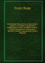 Glossarium Sanscritum in quo omnes radices et vocabula usitatissima explicantur et cum vocabulis Graecis, Latinis, Germanicis, Lithuanicis, Slavicis, Celticis comparantur (Latin Edition) - Franz Bopp