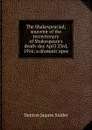 The Shakespeariad; souvenir of the tercentenary of Shakespeare.s death-day April 23rd, 1916; a dramatic epos - Denton Jaques Snider
