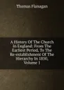 A History Of The Church In England: From The Earliest Period, To The Re-establishment Of The Hierarchy In 1850, Volume 1 - Thomas Flanagan