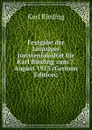 Festgabe der Leipziger Juristenfakultat fur Karl Binding zum 7. August 1913 (German Edition) - Karl Binding