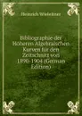 Bibliographie der Hoheren Algebraischen Kurven fur den Zeitschnitt von 1890-1904 (German Edition) - Heinrich Wieleitner