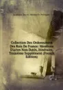 Collection Des Ordonnances Des Rois De France: Mentions D.actes Non Dates, Itineraire, Troisieme Supplement (French Edition) - Académie Des Sci Morales Et Politiques