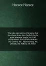 The odes and satyrs of Horace, that have been done into English by the most eminent hands, viz. Earl of Rochester. Earl of Roscommon. Mr. Cowley. Mr. . Maynwaring. Mr. Dryden. Mr. Milton. Mr. Pooly - Horace Horace